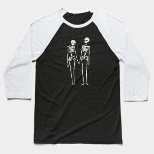 lovers skeleton with heart valentinesday tarot Baseball T-Shirt